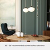 image:imageHunter  Saddle Creek 1Light Brushed Nickel Schoolhouse Style Dimmable Small Pendant Light for Bedrooms Kitchens Dining Living Rooms  19026Brushed Nickel