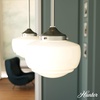 image:imageHunter  Saddle Creek 1Light Brushed Nickel Schoolhouse Style Dimmable Small Pendant Light for Bedrooms Kitchens Dining Living Rooms  19026Brushed Nickel