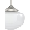 image:imageHunter  Saddle Creek 1Light Brushed Nickel Schoolhouse Style Dimmable Small Pendant Light for Bedrooms Kitchens Dining Living Rooms  19026Brushed Nickel
