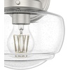 image:imageHunter  Saddle Creek 1light Brushed Nickel Medium Size Sconce Light Dimmable Schoolhouse Style for Bedrooms Kitchens Foyers Bathrooms  19140