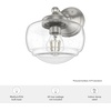 image:imageHunter  Saddle Creek 1light Brushed Nickel Medium Size Sconce Light Dimmable Schoolhouse Style for Bedrooms Kitchens Foyers Bathrooms  19140