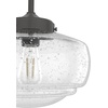 image:imageHunter  Saddle Creek 1light Brushed Nickel Small Pendant Light Dimmable Schoolhouse Style Schoolhouse Shaped for Bedrooms Kitchens Dining Living Rooms  19189Noble Bronze