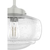 image:imageHunter  Saddle Creek 1light Brushed Nickel Small Pendant Light Dimmable Schoolhouse Style Schoolhouse Shaped for Bedrooms Kitchens Dining Living Rooms  19189Brushed Nickel