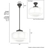 image:imageHunter  Saddle Creek 1light Noble Bronze Medium Size Pendant Light Dimmable Schoolhouse Style Schoolhouse Shaped for Bedrooms Kitchens Dining Living Rooms  19191