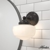image:imageHunter  Saddle Creek 1light Noble Bronze Medium Size Sconce Light Dimmable Schoolhouse Style for Bedrooms Kitchens Foyers Bathrooms  19186Noble Bronze
