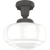 image:imageHunter  Saddle Creek 1light Noble Bronze Small Pendant Light Dimmable Schoolhouse Style Schoolhouse Shaped for Bedrooms Kitchens Dining Living Rooms  19188