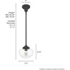 image:imageHunter  Saddle Creek 1light Noble Bronze Small Pendant Light Dimmable Schoolhouse Style Schoolhouse Shaped for Bedrooms Kitchens Dining Living Rooms  19046