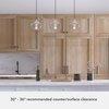 image:imageHunter  Saddle Creek 3light Brushed Nickel Large Cluster Light Dimmable Schoolhouse Style Linear Shaped for Bedrooms Kitchens Dining Living Rooms  19497