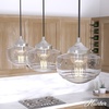 image:imageHunter  Saddle Creek 3light Brushed Nickel Large Cluster Light Dimmable Schoolhouse Style Linear Shaped for Bedrooms Kitchens Dining Living Rooms  19497