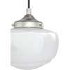 image:imageHunter  Saddle Creek 3light Brushed Nickel Medium Size Cluster Light Dimmable Schoolhouse Style Round Shaped for Bedrooms Kitchens Dining Living Rooms  19500