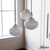 image:imageHunter  Saddle Creek 3light Brushed Nickel Medium Size Cluster Light Dimmable Schoolhouse Style Round Shaped for Bedrooms Kitchens Dining Living Rooms  19500