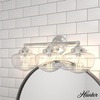 image:imageHunter  Saddle Creek 3light Brushed Nickel Medium Size Vanity Light Dimmable Schoolhouse Style for Bedrooms Kitchens Foyers Bathrooms  19461