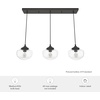 image:imageHunter  Saddle Creek 3light Noble Bronze Large Cluster Light Dimmable Schoolhouse Style Linear Shaped for Bedrooms Kitchens Dining Living Rooms  19499