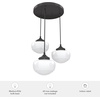 image:imageHunter  Saddle Creek 3light Noble Bronze Medium Size Cluster Light Dimmable Schoolhouse Style Round Shaped for Bedrooms Kitchens Dining Living Rooms  19502