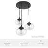 image:imageHunter  Saddle Creek 3light Noble Bronze Medium Size Cluster Light Dimmable Schoolhouse Style Round Shaped for Bedrooms Kitchens Dining Living Rooms  19503Noble Bronze