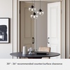 image:imageHunter  Saddle Creek 3light Noble Bronze Medium Size Cluster Light Dimmable Schoolhouse Style Round Shaped for Bedrooms Kitchens Dining Living Rooms  19503Noble Bronze