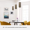 image:imageHunter  Solhaven 1light Warm Grey Oak Mini Pendant Light Dimmable Modern Style Cylinder Shaped for Bedrooms Kitchens Dining Living Rooms  19241