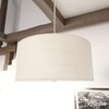 image:imageHunter  Solhaven 3light Bleached Alder Medium Size Pendant Light Dimmable Modern Style Drum Shaped for Bedrooms Kitchens Dining Living Rooms  19380