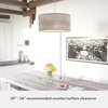 image:imageHunter  Solhaven 4light Light Grey Oak Large Pendant Light Dimmable Modern Style Drum Shaped for Bedrooms Kitchens Dining Living Rooms  19382