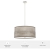image:imageHunter  Solhaven 4light Light Grey Oak Large Pendant Light Dimmable Modern Style Drum Shaped for Bedrooms Kitchens Dining Living Rooms  19382