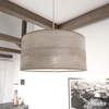 image:imageHunter  Solhaven 4light Light Grey Oak Large Pendant Light Dimmable Modern Style Drum Shaped for Bedrooms Kitchens Dining Living Rooms  19382