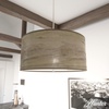 image:imageHunter  Solhaven 4light Warm Grey Oak Large Pendant Light Dimmable Modern Style Drum Shaped for Bedrooms Kitchens Dining Living Rooms  19384