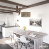 image:imageHunter  Solhaven 4light Warm Grey Oak Large Pendant Light Dimmable Modern Style Drum Shaped for Bedrooms Kitchens Dining Living Rooms  19384