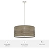 image:imageHunter  Solhaven 4light Warm Grey Oak Large Pendant Light Dimmable Modern Style Drum Shaped for Bedrooms Kitchens Dining Living Rooms  19384