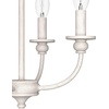 image:imageHunter  Southcrest 4Light Distressed White Medium Size Flush Mount Light Dimmable Candle Shaped for Bedrooms Kitchens Dining Living Rooms  19643