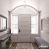 image:imageHunter  Southcrest 4Light Distressed White Medium Size Flush Mount Light Dimmable Candle Shaped for Bedrooms Kitchens Dining Living Rooms  19643