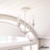 image:imageHunter  Southcrest 4Light Distressed White Medium Size Flush Mount Light Dimmable Candle Shaped for Bedrooms Kitchens Dining Living Rooms  19643