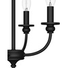 image:imageHunter  Southcrest 4Light Matte Black Medium Size Flush Mount Light Dimmable Candle Shaped for Bedrooms Kitchens Dining Living Rooms  19642