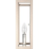image:imageHunter  Squire Manor 1Light Brushed Nickel Small Sconce Light Dimmable Modern Style for Bedrooms Kitchens Foyers Bathrooms  19670Brushed Nickel