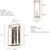 image:imageHunter  Squire Manor 1Light Brushed Nickel Small Sconce Light Dimmable Modern Style for Bedrooms Kitchens Foyers Bathrooms  19670Brushed Nickel