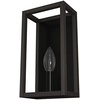 image:imageHunter  Squire Manor 1Light Matte Black Small Sconce Light Dimmable Modern Style for Bedrooms Kitchens Foyers Bathrooms  19669