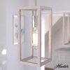 image:imageHunter  Squire Manor 1light Chrome Mini Pendant Light Dimmable Modern Style Rectangle Shaped for Bedrooms Kitchens Dining Living Rooms  19110