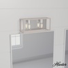 image:imageHunter  Squire Manor 2light Brushed Nickel Medium Size Vanity Light Dimmable Modern Style for Bedrooms Kitchens Foyers Bathrooms  19672