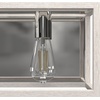 image:imageHunter  Squire Manor 2light Distressed White Medium Size Vanity Light Dimmable Modern Style for Bedrooms Kitchens Foyers Bathrooms  19035