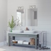 image:imageHunter  Squire Manor 2light Distressed White Medium Size Vanity Light Dimmable Modern Style for Bedrooms Kitchens Foyers Bathrooms  19035