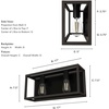 image:imageHunter  Squire Manor 2light Matte Black Medium Size Vanity Light Dimmable Modern Style for Bedrooms Kitchens Foyers Bathrooms  19671