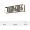 image:imageHunter  Squire Manor 3light Brushed Nickel Medium Size Vanity Light Dimmable Modern Style for Bedrooms Kitchens Foyers Bathrooms  19674