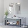image:imageHunter  Squire Manor 3light Brushed Nickel Medium Size Vanity Light Dimmable Modern Style for Bedrooms Kitchens Foyers Bathrooms  19674
