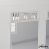 image:imageHunter  Squire Manor 3light Distressed White Medium Size Vanity Light Dimmable Modern Style for Bedrooms Kitchens Foyers Bathrooms  19036