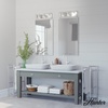 image:imageHunter  Squire Manor 3light Distressed White Medium Size Vanity Light Dimmable Modern Style for Bedrooms Kitchens Foyers Bathrooms  19036