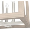 image:imageHunter  Squire Manor 4Light Brushed Nickel Medium Size Pendant Light Dimmable Modern Style Rectangle Shaped for Bedrooms Kitchens Dining Living Rooms  19087