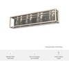 image:imageHunter  Squire Manor 4light Brushed Nickel Medium Size Vanity Light Dimmable Modern Style for Bedrooms Kitchens Foyers Bathrooms  19676