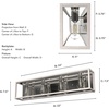 image:imageHunter  Squire Manor 4light Distressed White Medium Size Vanity Light Dimmable Modern Style for Bedrooms Kitchens Foyers Bathrooms  19037