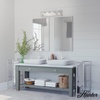 image:imageHunter  Squire Manor 4light Distressed White Medium Size Vanity Light Dimmable Modern Style for Bedrooms Kitchens Foyers Bathrooms  19037