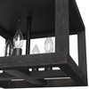 image:imageHunter  Squire Manor 4light Matte Black Medium Size Flush Mount Light Dimmable Modern Style for Bedrooms Kitchens Dining Living Rooms  19088Matte Black