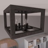 image:imageHunter  Squire Manor 4light Matte Black Medium Size Flush Mount Light Dimmable Modern Style for Bedrooms Kitchens Dining Living Rooms  19088Matte Black